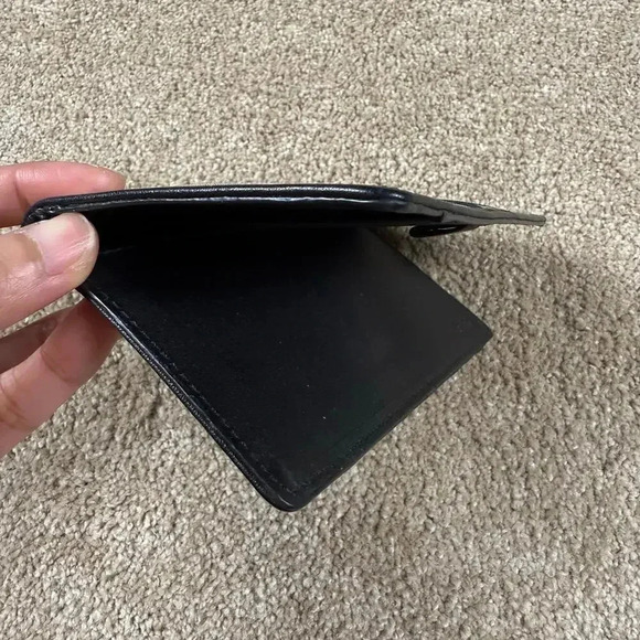 Vintage Coach Checkbook Holder Organizer Monogram Canvas Card Pen‎ Cash Cover - Picture 5 of 7